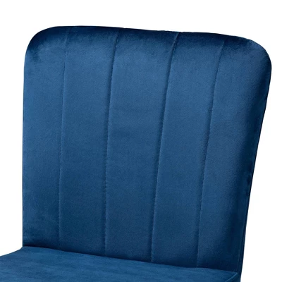 2pc Preston Two-Tone And Metal Bar Stool Set - Baxton Studio 3 2pc Preston Two-Tone And Metal Bar Stool Set - Baxton Studio - Image 3