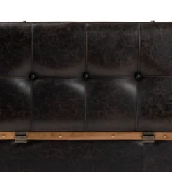Gendry Faux Leather Upholstered And Wood Large Storage Ottoman Dark Brown/Oak Brown - Baxton Studio 13 Gendry Faux Leather Upholstered And Wood Large Storage Ottoman Dark Brown/Oak Brown - Baxton Studio -Baxton Studio GUEST a2cac0ed d468 454f 992a 1ed0a879c08c