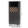 Serafino And Oak Finished Wood Wine Cabinet - Baxton Studio