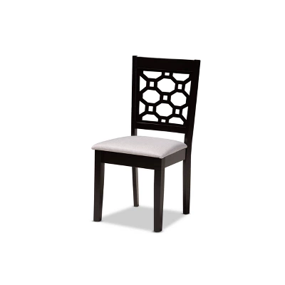 4pc Peter Fabric Upholstered And Wood Dining Chairs - Baxton Studio 1 4pc Peter Fabric Upholstered And Wood Dining Chairs - Baxton Studio