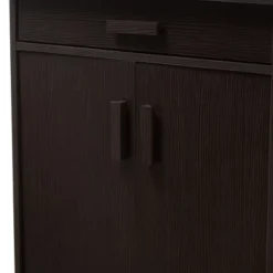 Bienna Modern And Contemporary Finished Shoe Cabinet Dark Brown - Baxton Studio -Baxton Studio GUEST a55f1c19 9526 4351 baa1 175b825d0bba