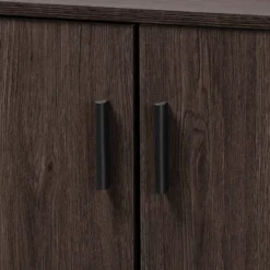 Baldor Wood 3 Door Shoe Cabinet Dark Brown - Baxton Studio 14 Baldor Wood 3 Door Shoe Cabinet Dark Brown - Baxton Studio -Baxton Studio GUEST a61c129d b092 455f 9c58 2df6fb2c5c03