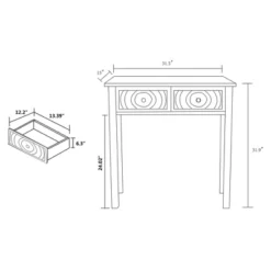 Lambert Wood 2 Drawer Console Table White - Baxton Studio 15 Lambert Wood 2 Drawer Console Table White - Baxton Studio -Baxton Studio GUEST a8378ac3 c506 4c15 aff6 a69ea2790bba