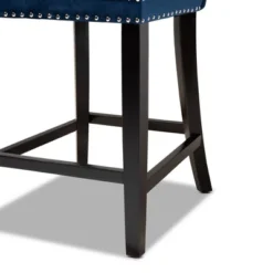 2pc Howell Modern Velvet Upholstered Wood Counter Height Barstool Set - Baxton Studio 13 2pc Howell Modern Velvet Upholstered Wood Counter Height Barstool Set - Baxton Studio -Baxton Studio GUEST a85348f8 b300 456e 8450 7baad8026807