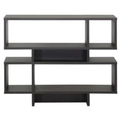 Baxton Studio 53 Cassidy 35.25" 4 Level Modern Bookshelf Dark Brown - Baxton Studio
