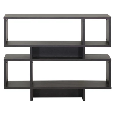 Cassidy 35.25" 4 Level Modern Bookshelf Dark Brown - Baxton Studio 1 Cassidy 35.25" 4 Level Modern Bookshelf Dark Brown - Baxton Studio