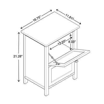 Sariah Wood Rattan 2 Door Nightstand White - Baxton Studio 11 Sariah Wood Rattan 2 Door Nightstand White - Baxton Studio - Image 11