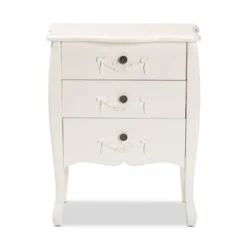 Eliya Wood 3 Drawer Storage Cabinet White - Baxton Studio 11 Eliya Wood 3 Drawer Storage Cabinet White - Baxton Studio -Baxton Studio GUEST aa869dc8 430c 4463 8d05 a67ac198c36c