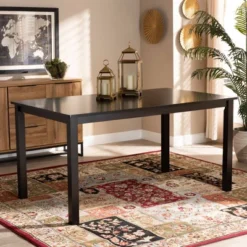 Eveline Rectangular Wood Dining Table Espresso - Baxton Studio 6 Eveline Rectangular Wood Dining Table Espresso - Baxton Studio -Baxton Studio GUEST aad75bed 5bd2 447e 918a 78307b0268c5