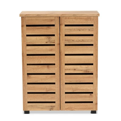 Adalwin Wood 2 Door Cabinet Oak Brown - Baxton Studio 1 Adalwin Wood 2 Door Cabinet Oak Brown - Baxton Studio