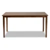 Eveline Rectangular Wood Dining Table Walnut Brown - Baxton Studio