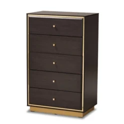 Cormac Wood And Metal 5 Drawer Storage Chest - Baxton Studio 20 Cormac Wood And Metal 5 Drawer Storage Chest - Baxton Studio -Baxton Studio GUEST adb6f040 14ea 4425 a205 84e6c70d9f08
