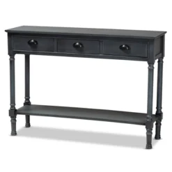 Garvey Wood 3 Drawer Entryway Console Table - Baxton Studio 18 Garvey Wood 3 Drawer Entryway Console Table - Baxton Studio -Baxton Studio GUEST adbecc0f 3c1e 4608 9c2b 0ae96bb4cad7
