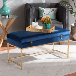 Aliana Metal Large Ottoman Navy Blue/Gold - Baxton Studio 13 Aliana Metal Large Ottoman Navy Blue/Gold - Baxton Studio -Baxton Studio GUEST adf892ed 34a2 4e37 b9c8 30a012d094b4