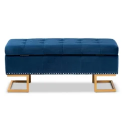Ellery Velvet Fabric Upholstered Ottoman - Baxton Studio 13 Ellery Velvet Fabric Upholstered Ottoman - Baxton Studio -Baxton Studio GUEST ae2e0e8c 2c7d 452d 9097 392d1ae5a0f2