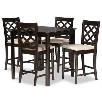 5pc Ramiro Wood Pub Set - Baxton Studio 9 5pc Ramiro Wood Pub Set - Baxton Studio - Image 9