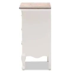 Capucine Two-Tone Natural Whitewashed Oak Finished Wood 3 Drawer Nightstand White - Baxton Studio 14 Capucine Two-Tone Natural Whitewashed Oak Finished Wood 3 Drawer Nightstand White - Baxton Studio -Baxton Studio GUEST aec3140e 38e2 499c 8921 9bedbd4cbd14
