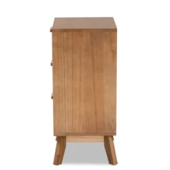 Baden Wood With Rattan 3 Drawer Nightstand Walnut Brown - Baxton Studio 16 Baden Wood With Rattan 3 Drawer Nightstand Walnut Brown - Baxton Studio -Baxton Studio GUEST af629532 7b81 4b4b 9ec4 01724707e0fa