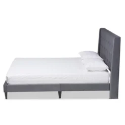Gothard Velvet Fabric Upholstered And Wood Platform Bed - Baxton Studio 8 Gothard Velvet Fabric Upholstered And Wood Platform Bed - Baxton Studio -Baxton Studio GUEST b00dea22 d9df 4134 b906 d9a482fd61ad