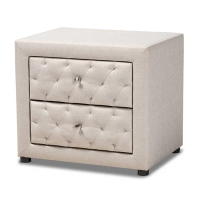 Lepine 2 - Drawer Wood Nightstand - Baxton Studio 9 Lepine 2 - Drawer Wood Nightstand - Baxton Studio - Image 9