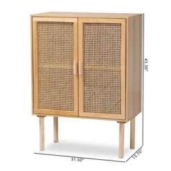 Maclean Rattan Wood 2 Door Storage Cabinet Natural/Brown - Baxton Studio 20 Maclean Rattan Wood 2 Door Storage Cabinet Natural/Brown - Baxton Studio -Baxton Studio GUEST b0ab00c9 f4bc 4d82 a7b9 6cd0b143e6a2