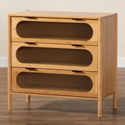 Naresh Bamboo Wood 3 Drawer Storage Cabinet Natural Brown - Baxton Studio 15 Naresh Bamboo Wood 3 Drawer Storage Cabinet Natural Brown - Baxton Studio -Baxton Studio GUEST b0ab9261 cbb5 49f2 bef7 17bd070f2f3c