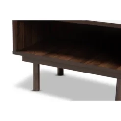 2 Door Meike Two-Tone Wood Shoe Cabinet Walnut/White - Baxton Studio -Baxton Studio GUEST b13ba399 5045 4342 b68d c641d8c9840f