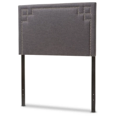 Geneva Modern And Contemporary Fabric Upholstered Headboard - Twin - Baxton Studio 1 Geneva Modern And Contemporary Fabric Upholstered Headboard - Twin - Baxton Studio