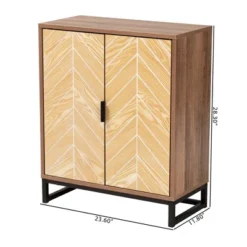 Josephine Two-Tone Wood And Metal 2 Door Storage Cabinet Walnut Brown/White/Black - Baxton Studio 17 Josephine Two-Tone Wood And Metal 2 Door Storage Cabinet Walnut Brown/White/Black - Baxton Studio -Baxton Studio GUEST b392fb02 6ce3 4551 bc5f 68785ac1bd46