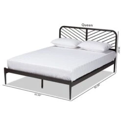 Queen Dora Industrial Metal Platform Bed Black - Baxton Studio 13 Queen Dora Industrial Metal Platform Bed Black - Baxton Studio -Baxton Studio GUEST b636db3b b40a 4e7f 8de9 d86a041c7101