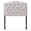 Lucy Modern And Contemporary Fabric Headboard - Baxton Studio