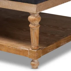 Lindsey Linen Fabric Upholstered Wood Cocktail Ottoman - Baxton Studio 11 Lindsey Linen Fabric Upholstered Wood Cocktail Ottoman - Baxton Studio -Baxton Studio GUEST b89c9317 5204 401b 8d9a 0210c5c097a4