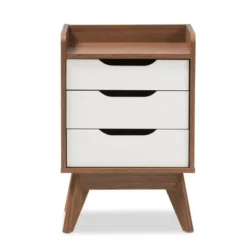 Brighton Mid - Century Modern Wood 3 - Drawer Storage Nightstand - Brown - Baxton Studio 8 Brighton Mid - Century Modern Wood 3 - Drawer Storage Nightstand - Brown - Baxton Studio -Baxton Studio GUEST b9c66d76 bfee 4f65 b7a0 0af3fd5d3acf