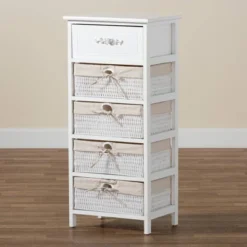 Madelia Wood 1 Drawer Storage Unit White - Baxton Studio 18 Madelia Wood 1 Drawer Storage Unit White - Baxton Studio -Baxton Studio GUEST b9e50fc3 2a18 48b6 ad11 4214e1deedef