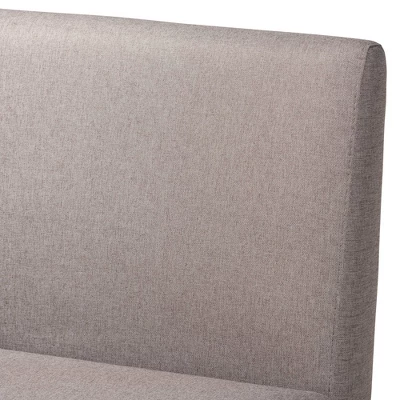 4pc Odessa Mid-Century Modern Fabric Upholstered Wood Dining Nook Set Walnut/Brown - Baxton Studio 6 4pc Odessa Mid-Century Modern Fabric Upholstered Wood Dining Nook Set Walnut/Brown - Baxton Studio - Image 6