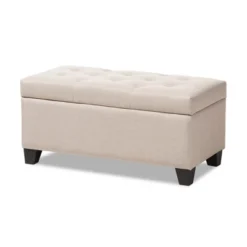 Michaela Modern And Contemporary Fabric Upholstered Storage Ottoman - Baxton Studio -Baxton Studio GUEST ba7ddcc0 e78c 4fba bd03 b52726bdb1bc