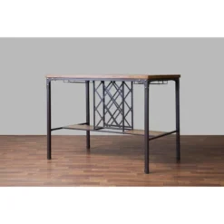 Vintner Pub Counter Height Dining Set Black/Brown - Baxton Studio -Baxton Studio GUEST ba8025ab 92fa 4702 a161 9054b0339337