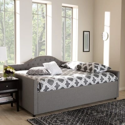 Queen Eliza Daybed Gray - Baxton Studio 1 Queen Eliza Daybed Gray - Baxton Studio
