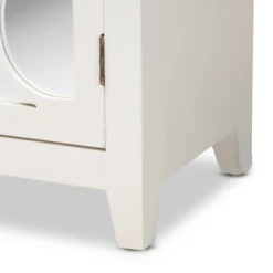 Garcelle Wood And Mirrored Glass 2 Door Sideboard White - Baxton Studio 14 Garcelle Wood And Mirrored Glass 2 Door Sideboard White - Baxton Studio -Baxton Studio GUEST bb0c8498 d7b2 4066 96a1 32353552d6d8