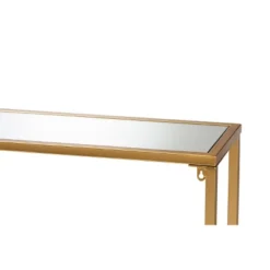 Alessa Glam Metal And Mirrored Glass Console Table Gold - Baxton Studio 9 Alessa Glam Metal And Mirrored Glass Console Table Gold - Baxton Studio -Baxton Studio GUEST bc198f77 76e2 4546 87d6 9df0b00e6eb4