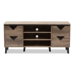 Beacon Modern And Contemporary Wood TV Stand For TVs Up To 55" Light Brown - Baxton Studio 7 Beacon Modern And Contemporary Wood TV Stand For TVs Up To 55" Light Brown - Baxton Studio -Baxton Studio GUEST bce215ee bf59 41e9 bb9e 6f7d516edd6d