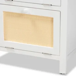 Sariah Wood Rattan 2 Door Nightstand White - Baxton Studio 17 Sariah Wood Rattan 2 Door Nightstand White - Baxton Studio -Baxton Studio GUEST bd01853f c771 4b01 9e01 8be20a249af8