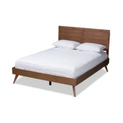 Artemis Walnut Finished Wood Platform Bed Brown - Baxton Studio -Baxton Studio GUEST bd52d7e0 7003 46c0 9441 2ba484ff8d59