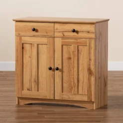 Lauren Wood 2 Door Buffet Kitchen Cabinet Oak Brown/Black - Baxton Studio 7 Lauren Wood 2 Door Buffet Kitchen Cabinet Oak Brown/Black - Baxton Studio -Baxton Studio GUEST bd612d0b 8a46 4520 947e 6433847cf08b