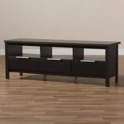 Elaine Modern And Contemporary Finished TV Stand For TVs Up To 60" Dark Brown - Baxton Studio 14 Elaine Modern And Contemporary Finished TV Stand For TVs Up To 60" Dark Brown - Baxton Studio -Baxton Studio GUEST bdb3ec61 72dc 49fe 840c 90b4a376ab1c