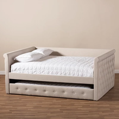 Alena Daybed With Trundle - Baxton Studio 10 Alena Daybed With Trundle - Baxton Studio - Image 10