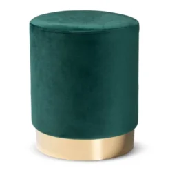 Chaela Velvet Metal Ottoman - Baxton Studio 15 Chaela Velvet Metal Ottoman - Baxton Studio -Baxton Studio GUEST bf7c8d03 82d0 4fb6 be74 574321d21046