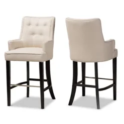 2pc Aldon Upholstered And Wood Bar Stool Set - Baxton Studio 16 2pc Aldon Upholstered And Wood Bar Stool Set - Baxton Studio -Baxton Studio GUEST c0a6a259 5f7d 4c57 851b defecccf4ed4