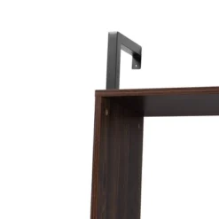 Fariat Walnut Wood And Metal Display Shelf With Desk Brown/Black - Baxton Studio 9 Fariat Walnut Wood And Metal Display Shelf With Desk Brown/Black - Baxton Studio -Baxton Studio GUEST c0bca372 6566 4be9 9836 ab293ee4e6da