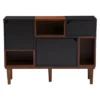 Anderson Mid-century Retro Modern Wood Sideboard Storage Cabinet - Oak/Espresso - Baxton Studio